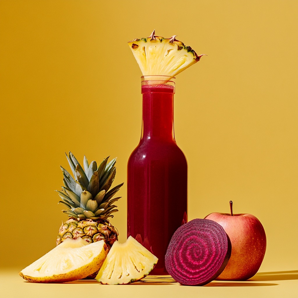 Refresh Your Day with Beet-Pineapple Power Juice!